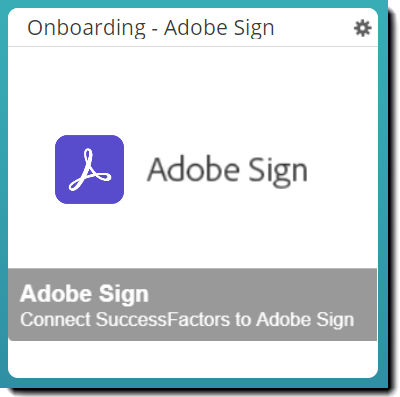 Adobe Sign tile