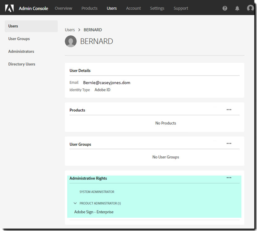Verify Product admin
