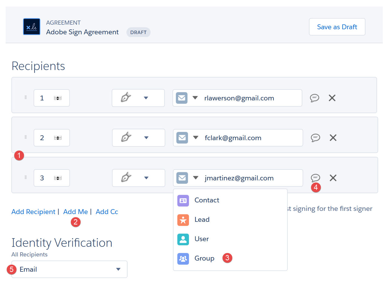 The enhanced Agreement page layout 