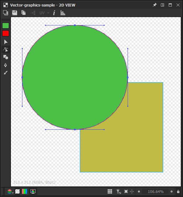 2D View vector graphics editor