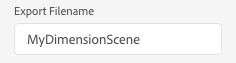 Name exported files in Dimension CC