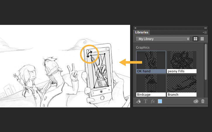 Figure 5: Add the shape to your project