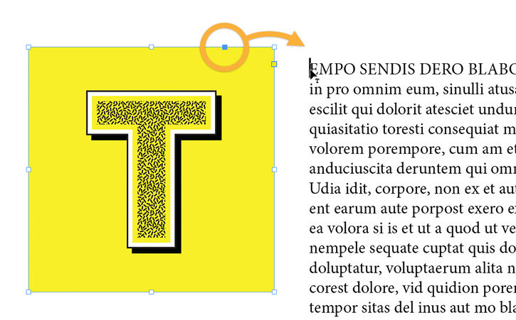 Anchor the drop cap to the body text by shift + dragging the blue square at the top of the frame to the beginning of the text