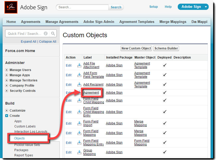 Nav to Objects in SFDC