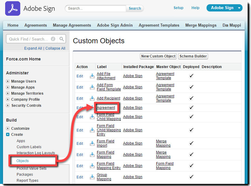 Nav to Objects in SFDC