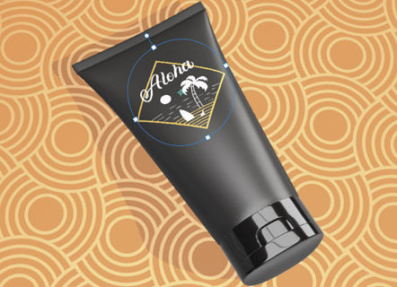 Position and scale the image across the model in Dimension CC