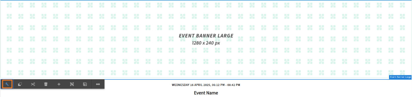 Configure the event banner