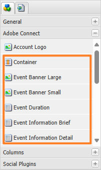 Adobe Connect section showing the other components