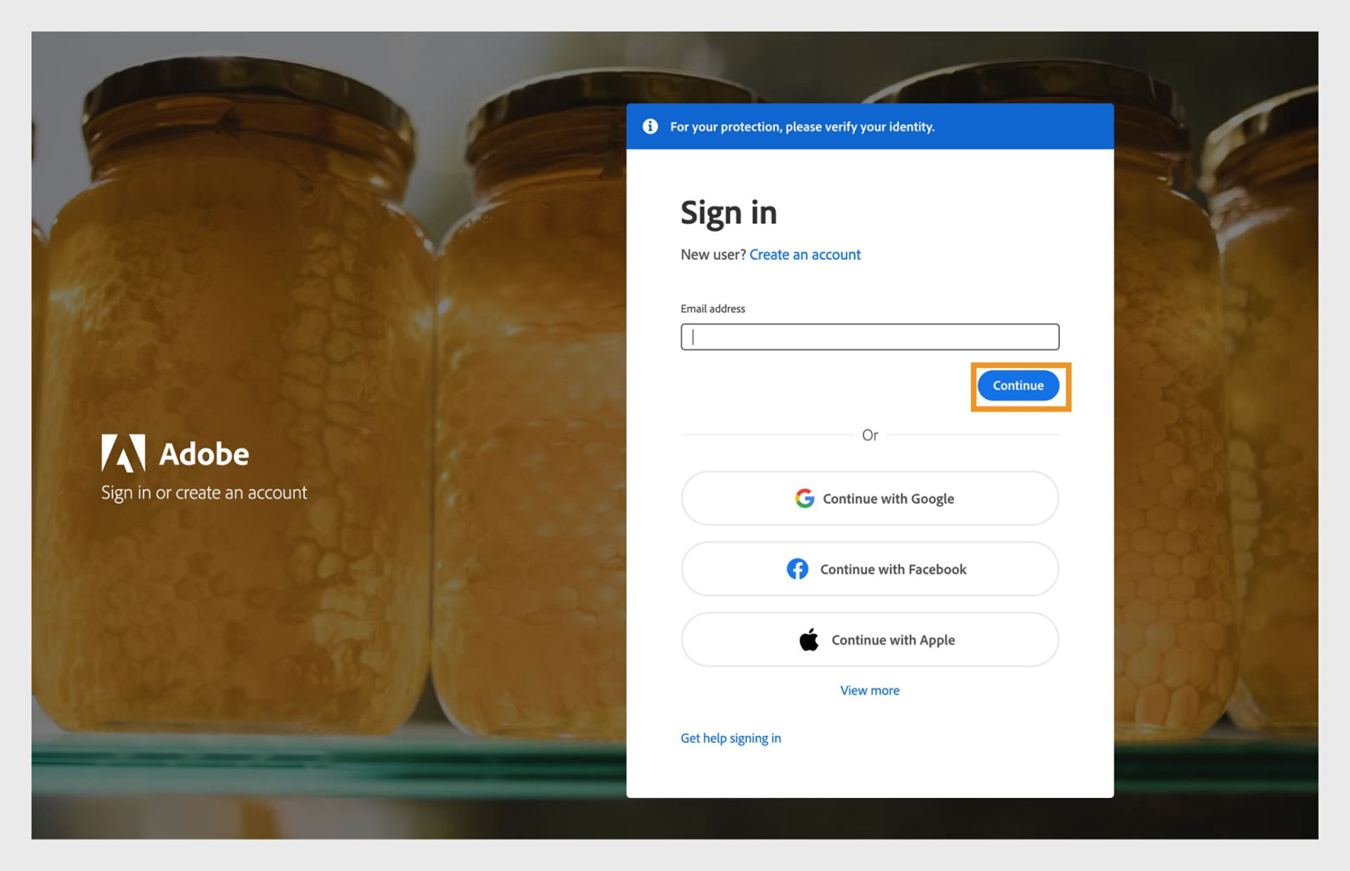 A screenshot of a login page
