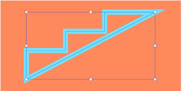A straight closed path