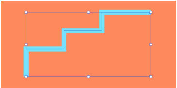 A straight open path