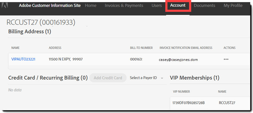 ACIS - Account