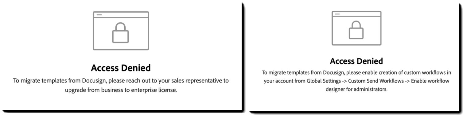 Two Access Denied errors
