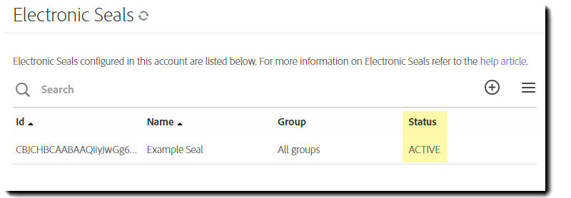 Active Electronic Seal