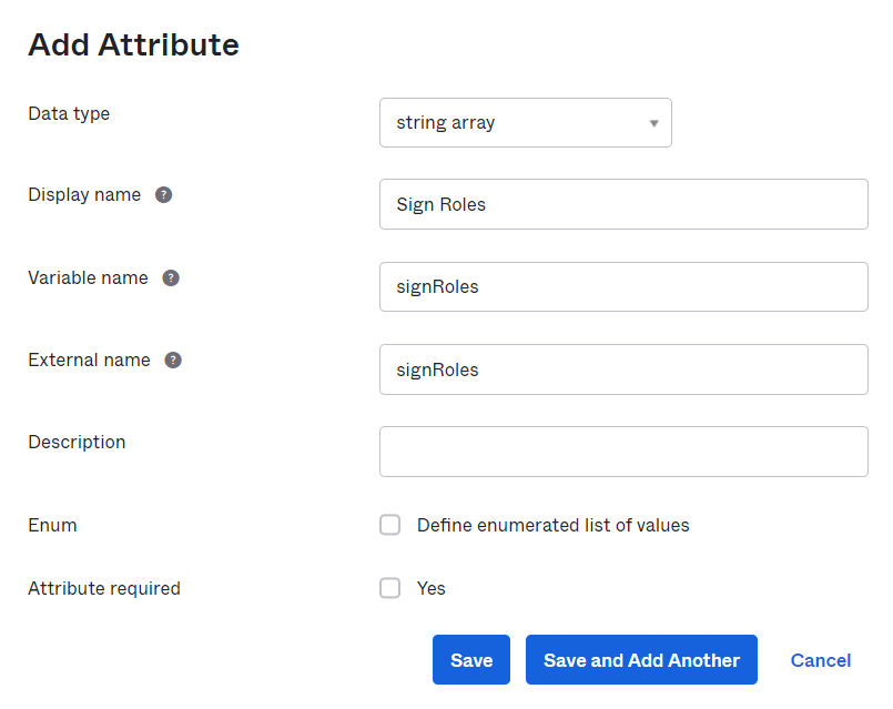 Configure attribute