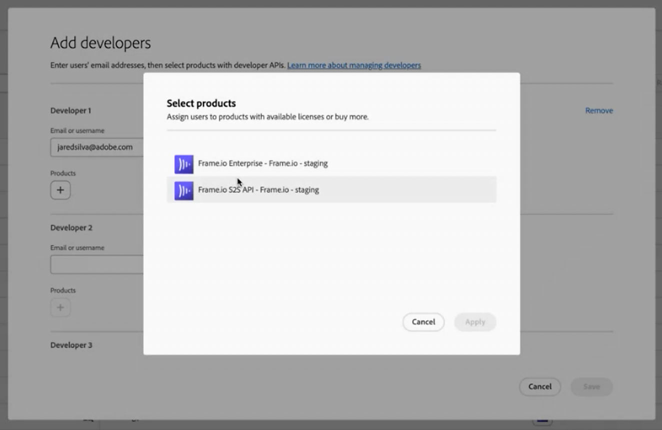 Add a developer 