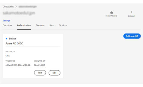 Add an IdP