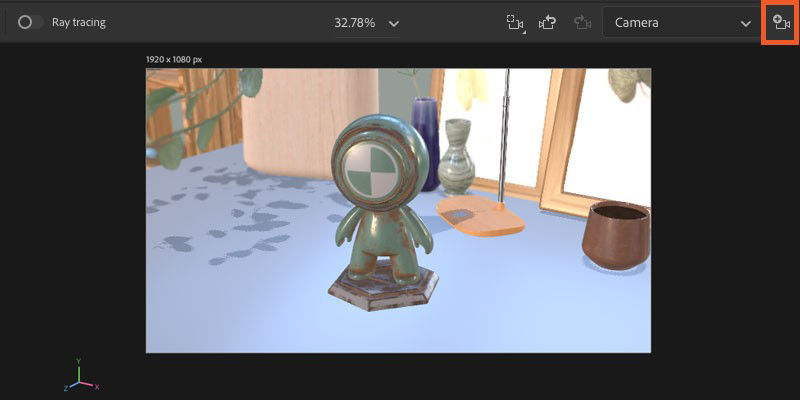 Use add camera on the viewport control bar