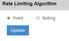 Choose Rate Limiting algorithm