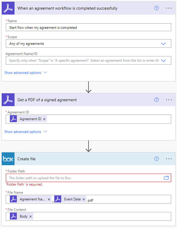 The advanced editing view showing all connectors