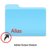 Alias icon on Mac OS X