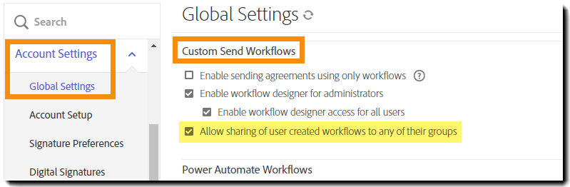 Allow users to share workflows to their group