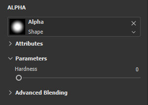 Alpha settings