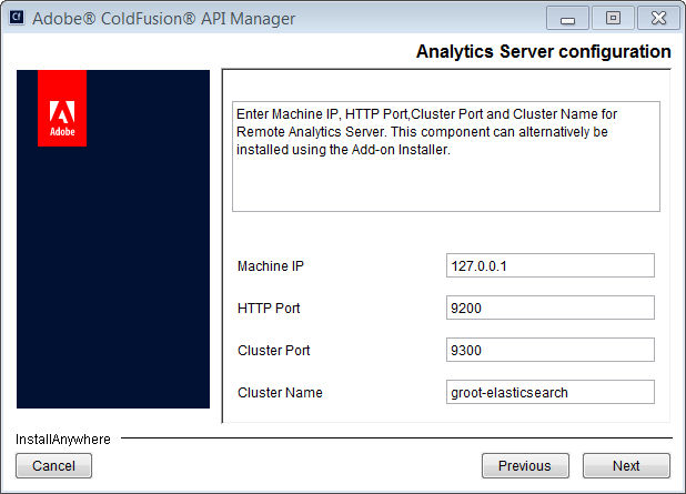 Configure Analytics Server