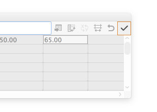 Apply the values you've entered in the Graph Data window