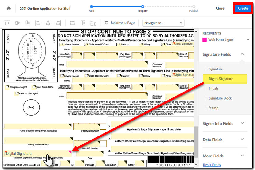 Add the fields to the form