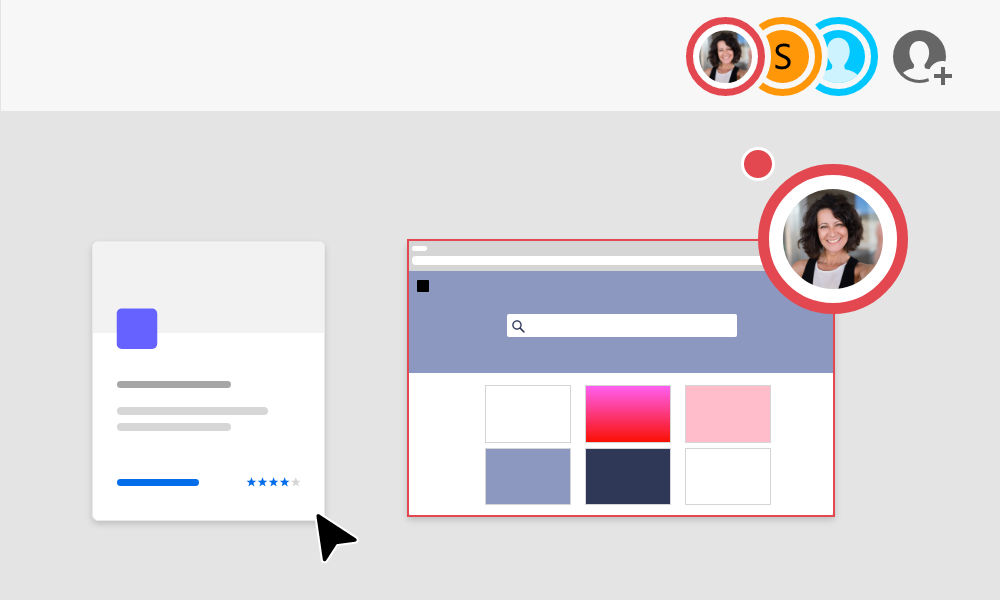 Away from canvas live cursor