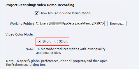 Video Color Mode