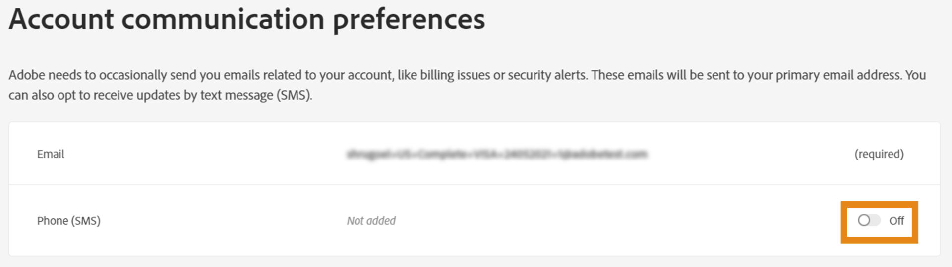Enable Mobile notifications check box