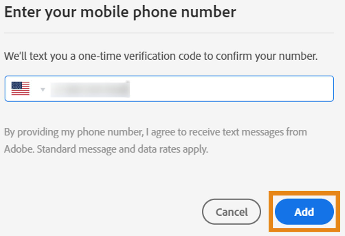 Confirm that you want to enable text (SMS) notifications on your mobile phone