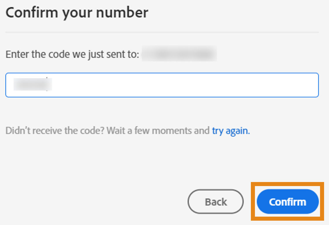 Code confirmation