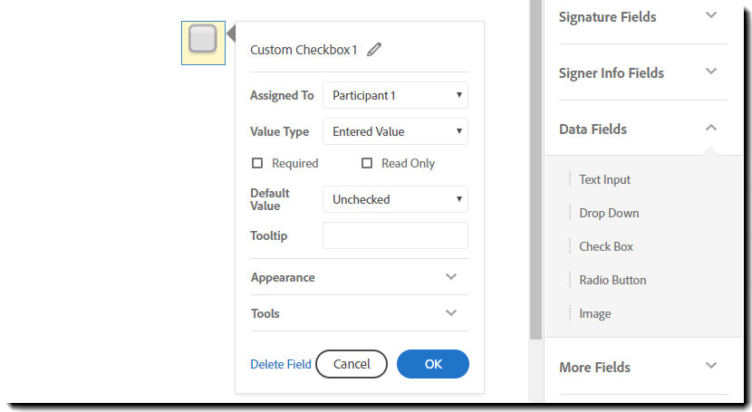 Check Box Properties