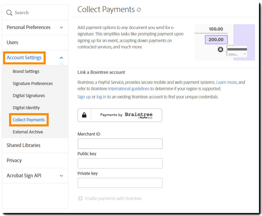 Payments in the UI