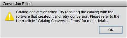 PSE catalog conversion error