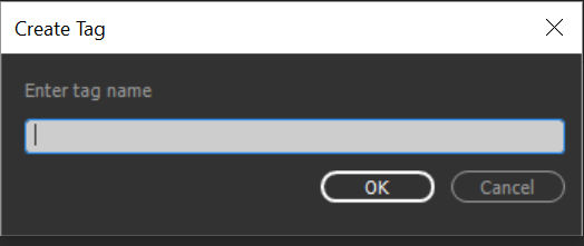 Crear una etiqueta para la confirmación
