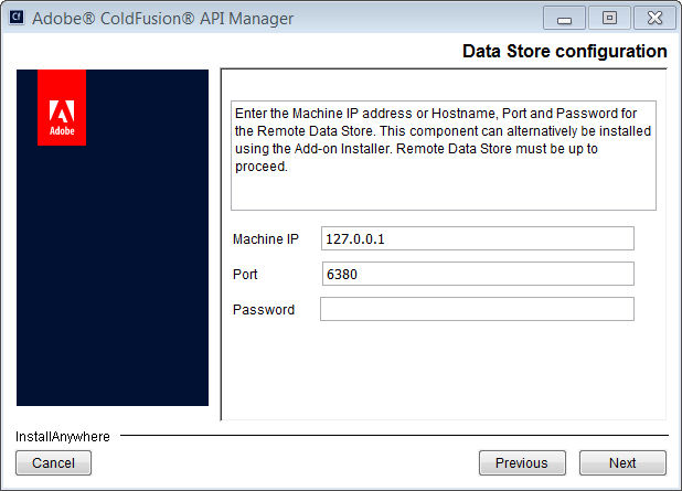 Configure datastore