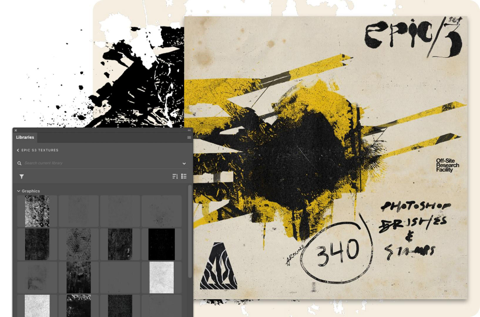 Download 47 free gritty textures from Alejandro Chavetta.