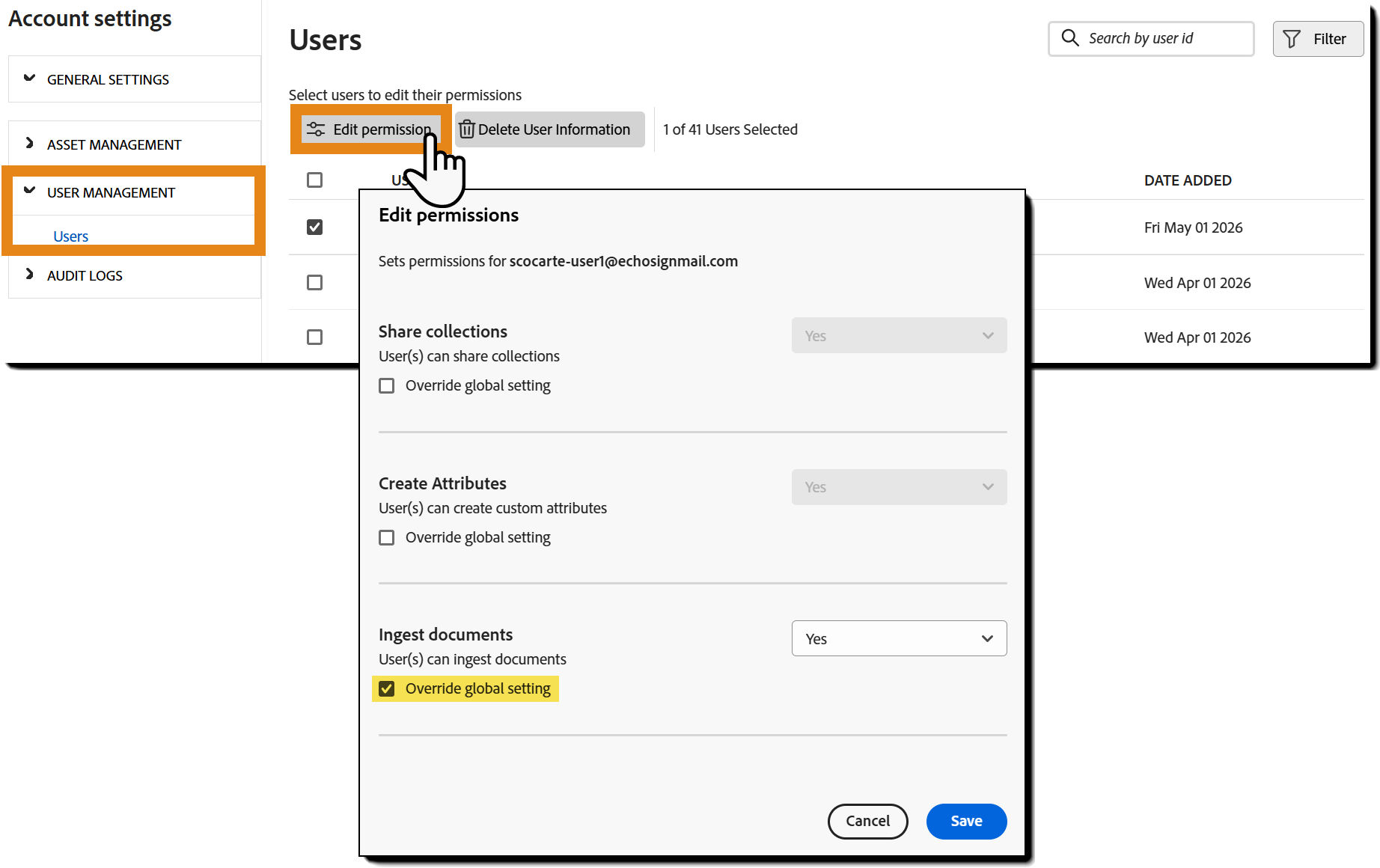 Configure