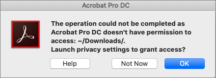 Acrobat/Reader permission dialog