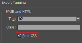 Emit CSS option