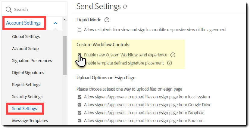 Configure workflows to use the new experience