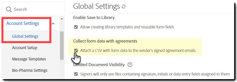 Enable CSV from data