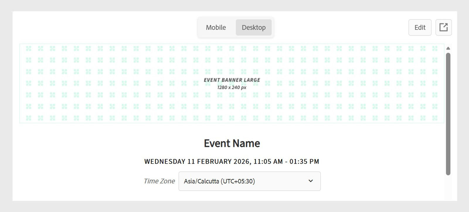 Landing page preview on AEM