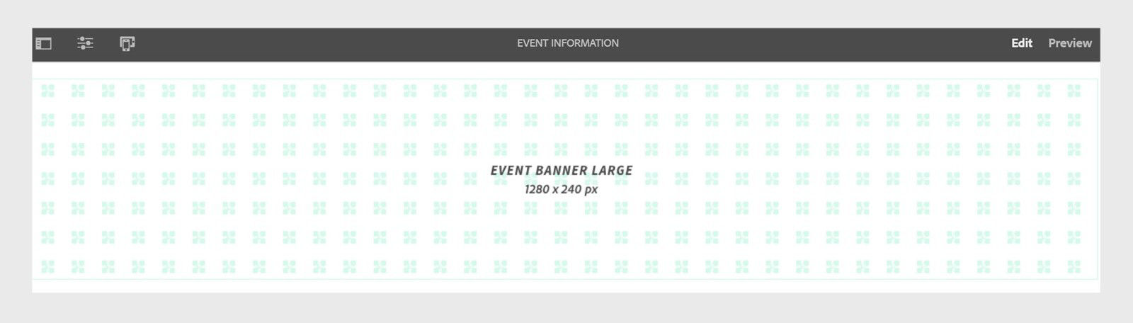 Edit the event banner