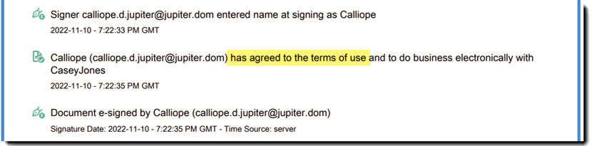 Explicit consent when signing in the audit log