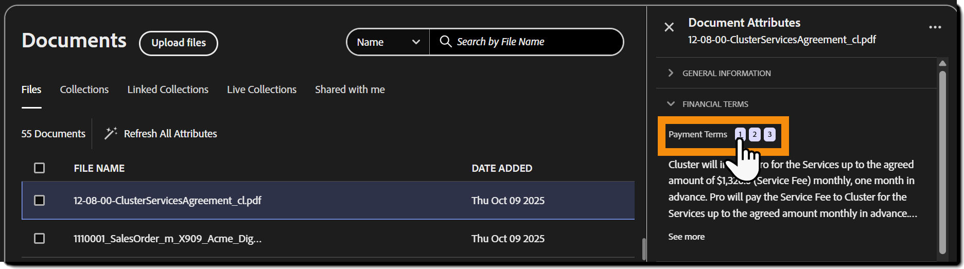 Extract attribute citations